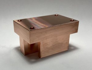 雑な形状の無酸素銅加工